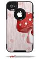 Mushrooms Red - Decal Style Vinyl Skin fits Otterbox Commuter iPhone4/4s Case (CASE SOLD SEPARATELY)