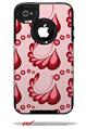 Petals Red - Decal Style Vinyl Skin fits Otterbox Commuter iPhone4/4s Case (CASE SOLD SEPARATELY)