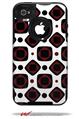 Red And Black Squared - Decal Style Vinyl Skin fits Otterbox Commuter iPhone4/4s Case (CASE SOLD SEPARATELY)