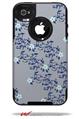Victorian Design Blue - Decal Style Vinyl Skin fits Otterbox Commuter iPhone4/4s Case (CASE SOLD SEPARATELY)