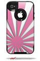 Rising Sun Japanese Flag Pink - Decal Style Vinyl Skin fits Otterbox Commuter iPhone4/4s Case (CASE SOLD SEPARATELY)