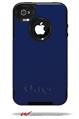 Solids Collection Navy Blue - Decal Style Vinyl Skin fits Otterbox Commuter iPhone4/4s Case (CASE SOLD SEPARATELY)