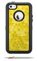 Triangle Mosaic Yellow - Decal Style Vinyl Skin fits Otterbox Defender iPhone 5C Case (CASE SOLD SEPARATELY)