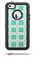 Squared Seafoam Green - Decal Style Vinyl Skin fits Otterbox Defender iPhone 5C Case (CASE SOLD SEPARATELY)