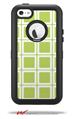 Squared Sage Green - Decal Style Vinyl Skin fits Otterbox Defender iPhone 5C Case (CASE SOLD SEPARATELY)