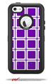 Squared Purple - Decal Style Vinyl Skin fits Otterbox Defender iPhone 5C Case (CASE SOLD SEPARATELY)