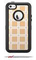 Squared Peach - Decal Style Vinyl Skin fits Otterbox Defender iPhone 5C Case (CASE SOLD SEPARATELY)