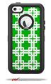 Boxed Green - Decal Style Vinyl Skin fits Otterbox Defender iPhone 5C Case (CASE SOLD SEPARATELY)