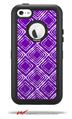 Wavey Purple - Decal Style Vinyl Skin fits Otterbox Defender iPhone 5C Case (CASE SOLD SEPARATELY)