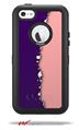Ripped Colors Purple Pink - Decal Style Vinyl Skin fits Otterbox Defender iPhone 5C Case (CASE SOLD SEPARATELY)