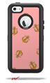 Anchors Away Pink - Decal Style Vinyl Skin fits Otterbox Defender iPhone 5C Case (CASE SOLD SEPARATELY)