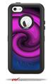 Alecias Swirl 01 Purple - Decal Style Vinyl Skin fits Otterbox Defender iPhone 5C Case (CASE SOLD SEPARATELY)