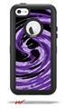 Alecias Swirl 02 Purple - Decal Style Vinyl Skin fits Otterbox Defender iPhone 5C Case (CASE SOLD SEPARATELY)