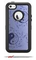 Feminine Yin Yang Blue - Decal Style Vinyl Skin fits Otterbox Defender iPhone 5C Case (CASE SOLD SEPARATELY)