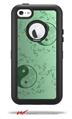 Feminine Yin Yang Green - Decal Style Vinyl Skin fits Otterbox Defender iPhone 5C Case (CASE SOLD SEPARATELY)