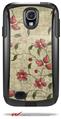 Flowers and Berries Red - Decal Style Vinyl Skin fits Otterbox Commuter Case for Samsung Galaxy S4 (CASE SOLD SEPARATELY)