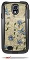 Flowers and Berries Blue - Decal Style Vinyl Skin fits Otterbox Commuter Case for Samsung Galaxy S4 (CASE SOLD SEPARATELY)
