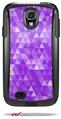 Triangle Mosaic Purple - Decal Style Vinyl Skin fits Otterbox Commuter Case for Samsung Galaxy S4 (CASE SOLD SEPARATELY)