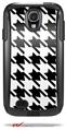 Houndstooth Black and White - Decal Style Vinyl Skin fits Otterbox Commuter Case for Samsung Galaxy S4 (CASE SOLD SEPARATELY)