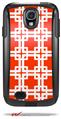 Boxed Red - Decal Style Vinyl Skin fits Otterbox Commuter Case for Samsung Galaxy S4 (CASE SOLD SEPARATELY)