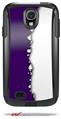 Ripped Colors Purple White - Decal Style Vinyl Skin fits Otterbox Commuter Case for Samsung Galaxy S4 (CASE SOLD SEPARATELY)
