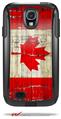 Painted Faded and Cracked Canadian Canada Flag - Decal Style Vinyl Skin fits Otterbox Commuter Case for Samsung Galaxy S4 (CASE SOLD SEPARATELY)