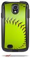 Softball - Decal Style Vinyl Skin fits Otterbox Commuter Case for Samsung Galaxy S4 (CASE SOLD SEPARATELY)