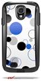 Lots of Dots Blue on White - Decal Style Vinyl Skin fits Otterbox Commuter Case for Samsung Galaxy S4 (CASE SOLD SEPARATELY)