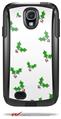 Christmas Holly Leaves on White - Decal Style Vinyl Skin fits Otterbox Commuter Case for Samsung Galaxy S4 (CASE SOLD SEPARATELY)