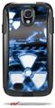 Radioactive Blue - Decal Style Vinyl Skin fits Otterbox Commuter Case for Samsung Galaxy S4 (CASE SOLD SEPARATELY)