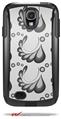 Petals Gray - Decal Style Vinyl Skin fits Otterbox Commuter Case for Samsung Galaxy S4 (CASE SOLD SEPARATELY)