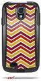 Zig Zag Yellow Burgundy Orange - Decal Style Vinyl Skin fits Otterbox Commuter Case for Samsung Galaxy S4 (CASE SOLD SEPARATELY)