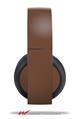 Vinyl Decal Skin Wrap compatible with Original Sony PlayStation 4 Gold Wireless Headphones Solids Collection Chocolate Brown (PS4 HEADPHONES NOT INCLUDED)