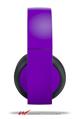 Vinyl Decal Skin Wrap compatible with Original Sony PlayStation 4 Gold Wireless Headphones Solids Collection Purple (PS4 HEADPHONES NOT INCLUDED)