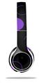 WraptorSkinz Skin Decal Wrap compatible with Beats Solo 2 WIRED Headphones Lots of Dots Purple on Black Skin Only (HEADPHONES NOT INCLUDED)