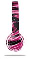 WraptorSkinz Skin Decal Wrap compatible with Beats Solo 2 WIRED Headphones Alecias Swirl 02 Hot Pink Skin Only (HEADPHONES NOT INCLUDED)