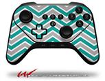 Zig Zag Teal and Gray - Decal Style Skin fits original Amazon Fire TV Gaming Controller (CONTROLLER NOT INCLUDED)
