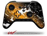 Halftone Splatter White Orange - Decal Style Skin fits original Amazon Fire TV Gaming Controller (CONTROLLER NOT INCLUDED)
