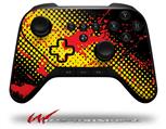 Halftone Splatter Yellow Red - Decal Style Skin fits original Amazon Fire TV Gaming Controller (CONTROLLER NOT INCLUDED)