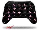 Pastel Butterflies Pink on Black - Decal Style Skin fits original Amazon Fire TV Gaming Controller (CONTROLLER NOT INCLUDED)