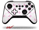 Pastel Butterflies Pink on White - Decal Style Skin fits original Amazon Fire TV Gaming Controller (CONTROLLER NOT INCLUDED)