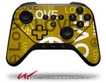 Love and Peace Yellow - Decal Style Skin fits original Amazon Fire TV Gaming Controller (CONTROLLER NOT INCLUDED)