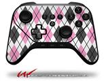 Argyle Pink and Gray - Decal Style Skin fits original Amazon Fire TV Gaming Controller (CONTROLLER NOT INCLUDED)