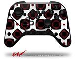 Red And Black Squared - Decal Style Skin fits original Amazon Fire TV Gaming Controller (CONTROLLER NOT INCLUDED)