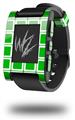 Squared Green - Decal Style Skin fits original Pebble Smart Watch (WATCH SOLD SEPARATELY)