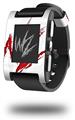 WraptorSkinz WZ on White - Decal Style Skin fits original Pebble Smart Watch (WATCH SOLD SEPARATELY)