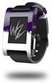 Ripped Colors Purple White - Decal Style Skin fits original Pebble Smart Watch (WATCH SOLD SEPARATELY)