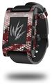 HEX Mesh Camo 01 Red - Decal Style Skin fits original Pebble Smart Watch (WATCH SOLD SEPARATELY)