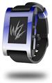 Smooth Fades White Blue - Decal Style Skin fits original Pebble Smart Watch (WATCH SOLD SEPARATELY)
