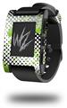 Halftone Splatter Green White - Decal Style Skin fits original Pebble Smart Watch (WATCH SOLD SEPARATELY)